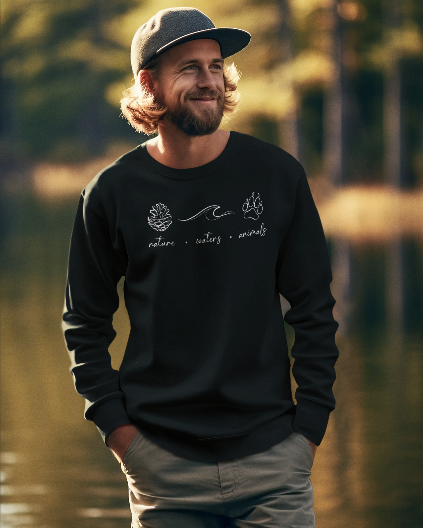nature/waters/animals Unisex Sweatshirt