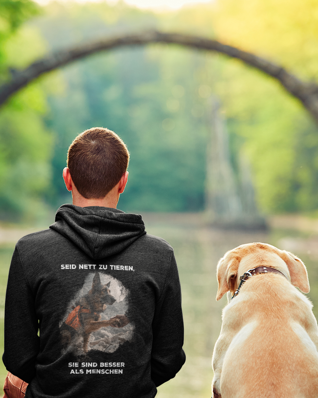 Tiere sind besser als Wir Unisex Hoodie